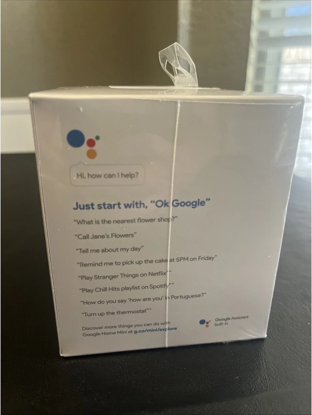 Google Home Mini Chalk Smart Speaker Streamer Chromecast 1st Gen - Brand New